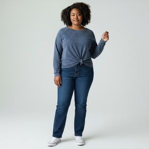 GAP - SIZE MED - HEATHERED BLUE OVERSIZED‎ SWEATSHIRT - Great condition - B5